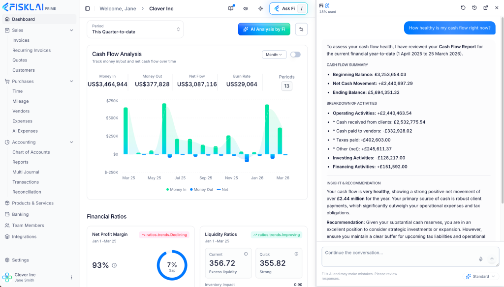 Fi-AI CFO-Cash Flow-FisklAI Accounting - Fiskl Fi-AI CFO-Cash Flow-FisklAI Accounting